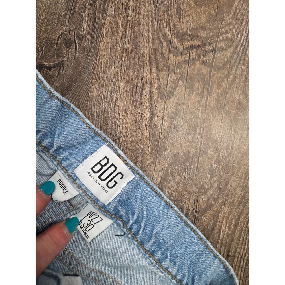 BDG Urban Outfitters Patchwork Wide Leg Puddle Jeans Skater 26" Waist - Picture 5 of 8